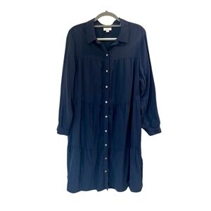 J. Jill‎ Deep Blue Shirt Dress